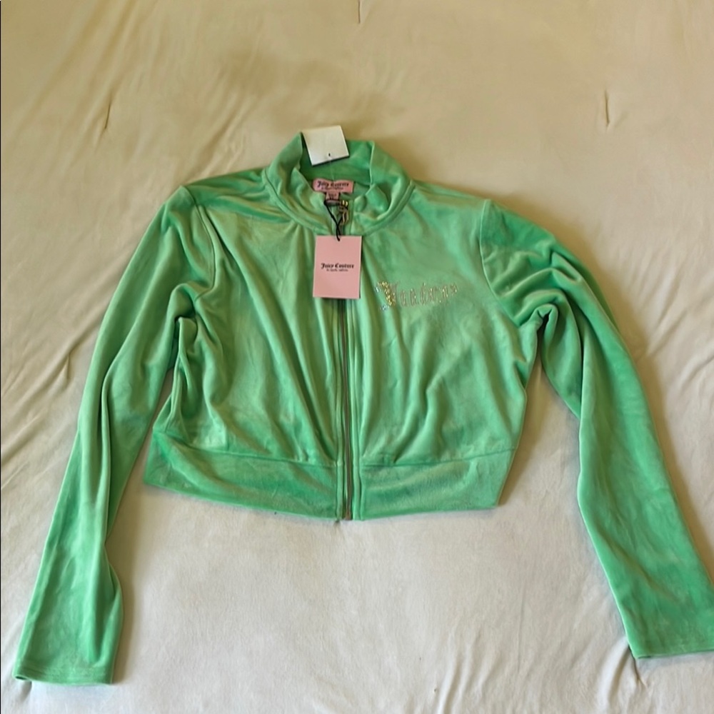 Juicy Couture Green Bomber Jacket